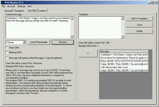 SMS Blaster Screenshot Personalized Bulk Text SMS